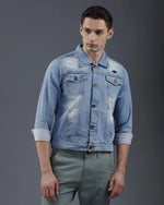 Yovish Full Sleeve Washed Men Denim Jacket