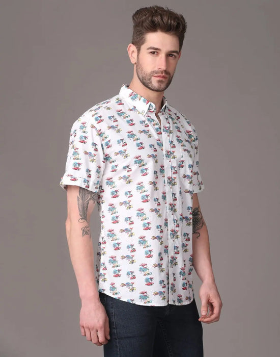 Yovish Men Graphic Print Casual Multicolor Shirt