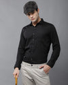 Yovish Men Solid Formal Black Shirt