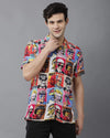 Yovish Men Printed Urban Multicolor Shirt