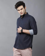 Yovish Men High Casual Blue Shirt