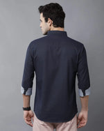 Yovish Men High Casual Blue Shirt