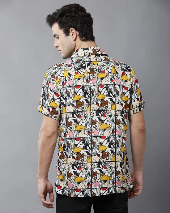 Yovish Men Printed Casual Multicolor Shirt