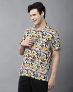 Yovish Men Printed Casual Multicolor Shirt