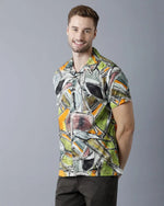 Yovish Men Printed Multicolor Shirt