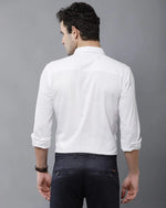 Yovish Men Solid White Shirt