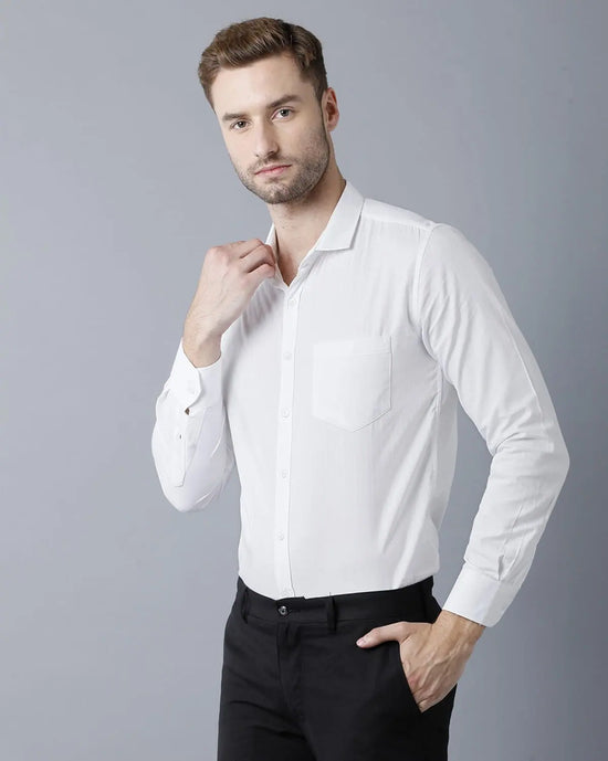 Yovish Men Regular Formal White Shirt