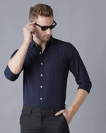 Yovish Men Casual Blue Shirt