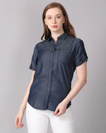 Prototype Washed Casual Blue Shirt