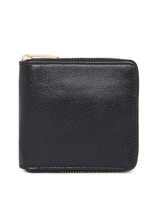 KLEIO Womens Girls PU Leather Multipurpose Zip Wallet Card Holder Purse Clutch-HO5003KL-BL