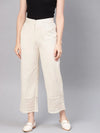 Juniper Natural Cotton Flex Embellished Hakoba Pants