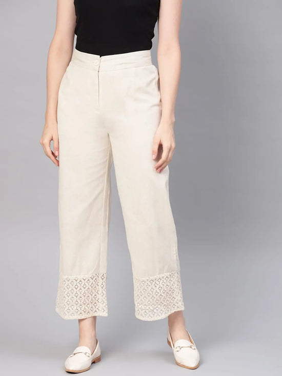 Juniper Natural Cotton Flex Embellished Hakoba Pants