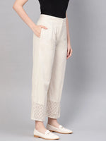 Juniper Natural Cotton Flex Embellished Hakoba Pants