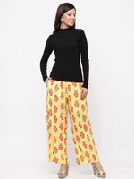 Juniper Coral Rayon Printed Wide-Leg Palazzo