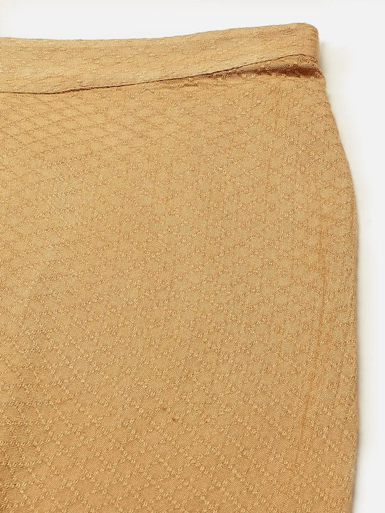 Juniper Gold Rayon Dobby Dhoti Pants