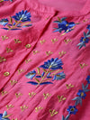 Juniper Fuschia Chanderi Embroidered 2 Piece Kurta Dress