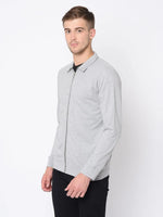 Men Grey Full Sleeve Jacket