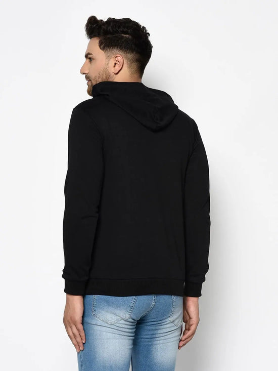 Men Black Full Sleeve Sweatshirt