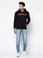 Men Black Full Sleeve Sweatshirt