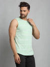 Men Mint Green Sleeveless Vest T-Shirt