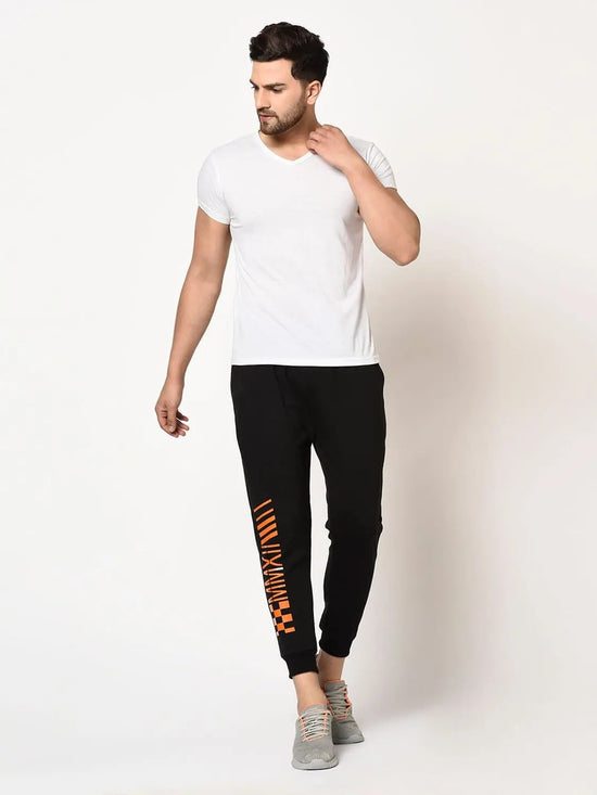 Men Black Printed Jogger