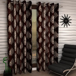 Home Sizzler 2 Piece Home Joy Eyelet Polyester Curtain Set