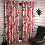 Home Sizzler 2 Piece Shown Eyelet Polyester Curtain Set-HS2PC000271LD