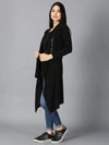 Women Designer Shrug Solid Black