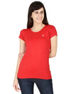 Feather Soft Elegance Women's Round Neck Solid Tshirt