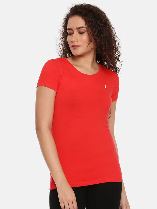 Feather Soft Elegance Women's Round Neck Solid Tshirt