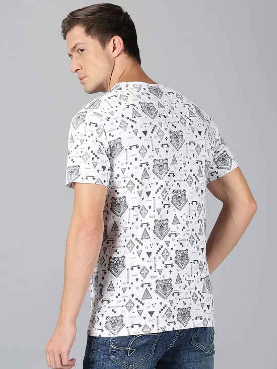 Men T-Shirt Printed Cotton Perfect Fit