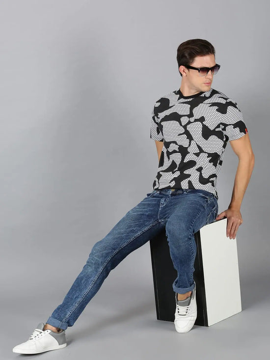 Men T-Shirt Printed Cotton Absolute