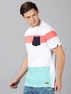 Men T-Shirt Colour-block Cotton PixelBeat