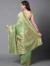 Sareemall Festive Silk Blend Woven Designer Saree With Unstitched Blouse