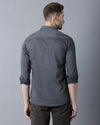 Yovish Men Washed Casual Black Shirt