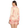 Women Beige Printed Shirt and Shorts Night Suit