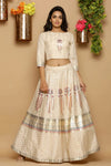 Juniper Ivory Shantoon Printed Lehenga Choli Set