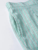 Juniper Mint Cotton Printed Straight Pants