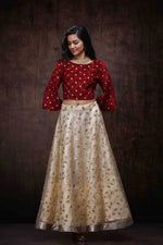 Juniper Gold Net Embellished Lehenga Choli Set