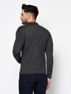 Men Charcoal Full Sleeve T-Shirt