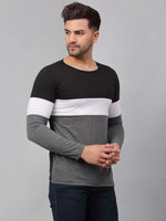 Men Multicolor Full Sleeve T-Shirt