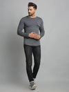 Men Grey Full Sleeve T-Shirt