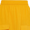 Adults-Women Solid Mustard Skirt With Front Slit