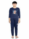 Thermals Boys Sets Round Neck Full Sleeves Solid Navy