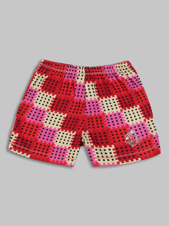 UrGear Pink Printed Girls Bottomwear