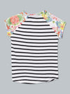 UrGear White Striped Girls T-shirt