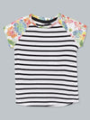 UrGear White Striped Girls T-shirt