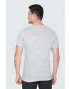 White Moon Cotton Regular Fit Printed Half Sleeve Tshirt for men -  Grey 1 Pc