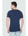 White Moon Cotton Regular Fit Printed Half Sleeve Tshirt for men -  Navy 1 Pc