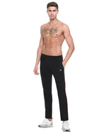 White Moon Solid Men Track Pants Black 1 Pc